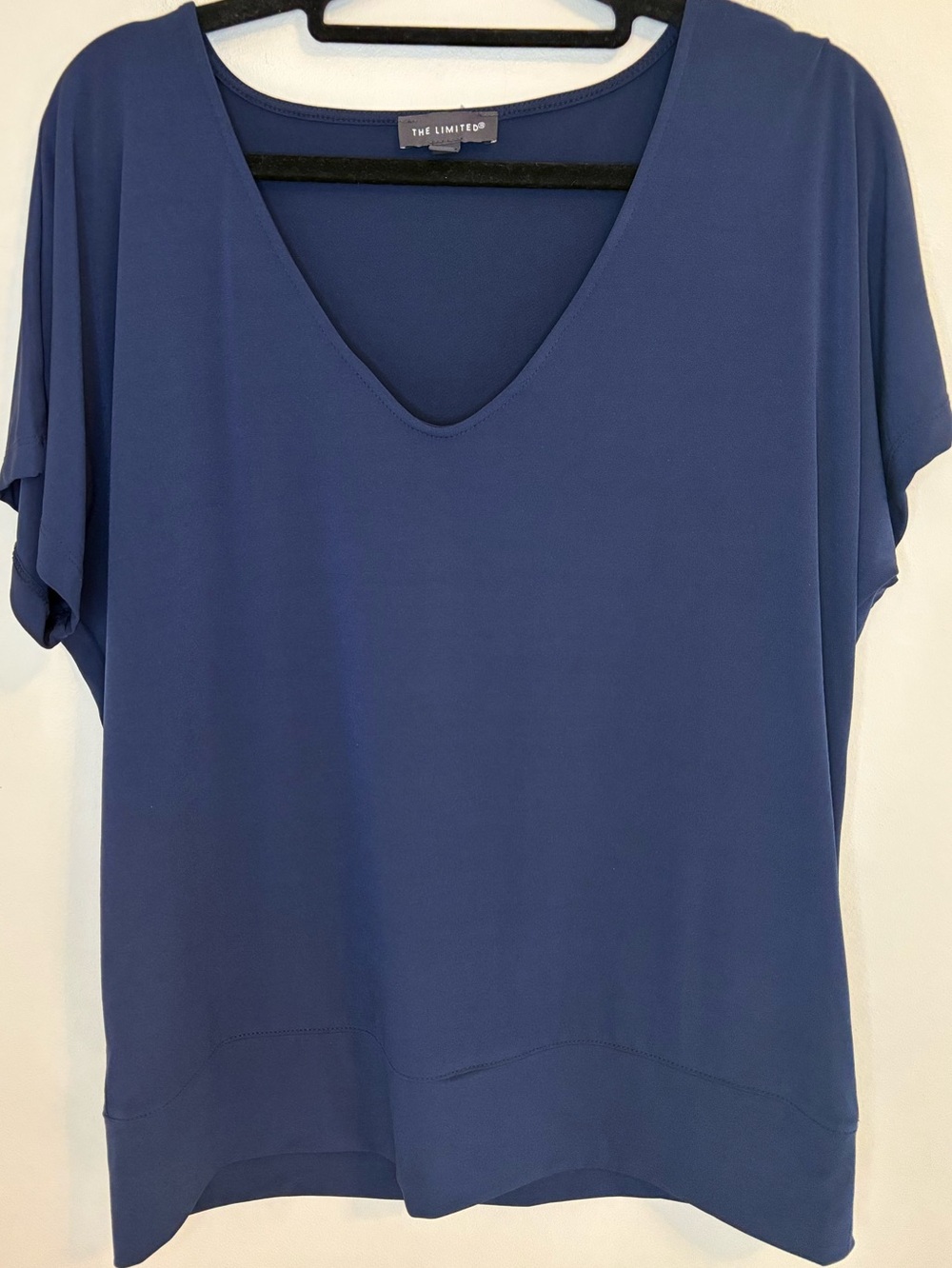 The Limited Blue Dolman Sleeve V-Neck Blouse Top Women’s Large